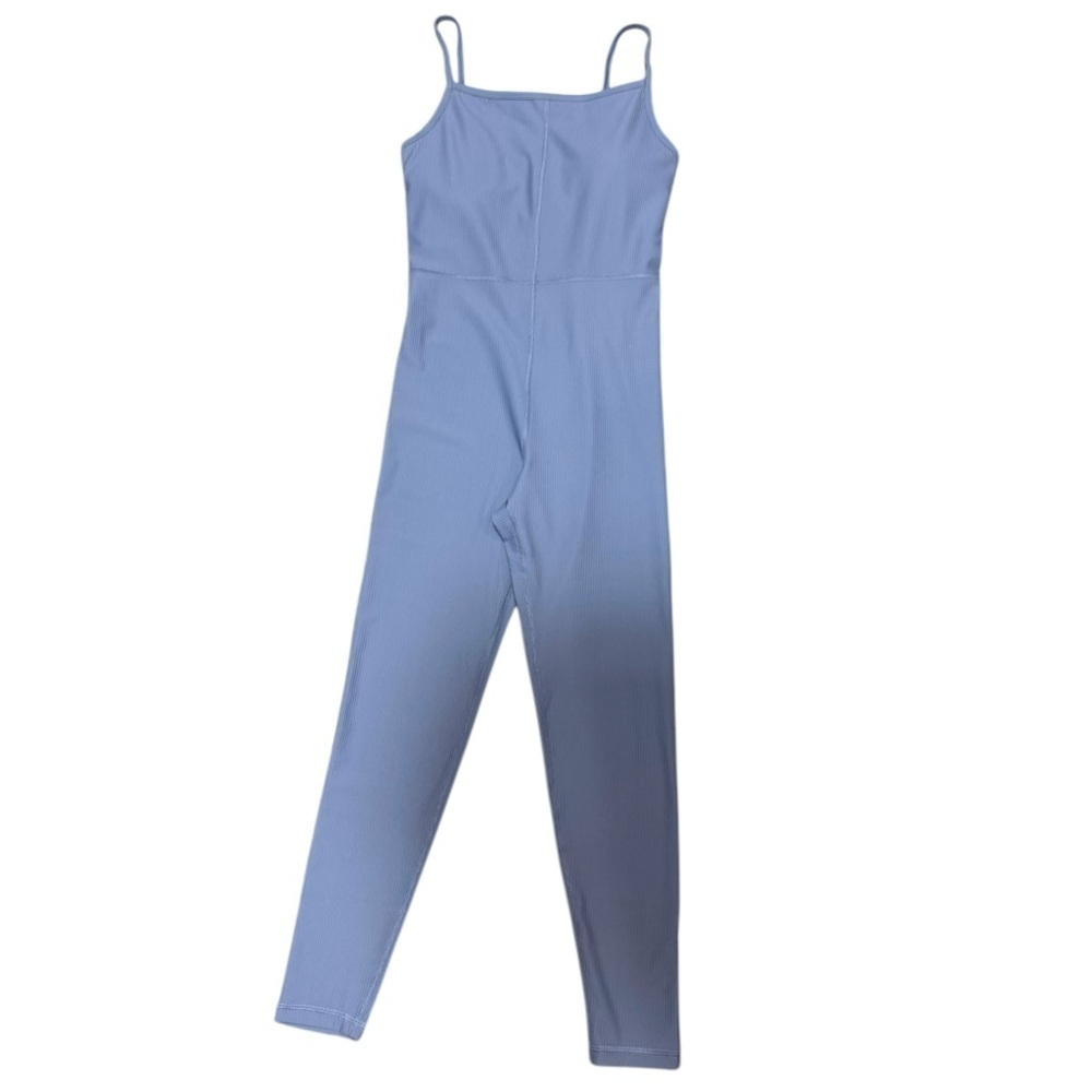 NWT Old Navy PowerSoft Ribbed 7/8 Cami Bodysuit Ribbed Storm Cloud Size small - Picture 3 of 16